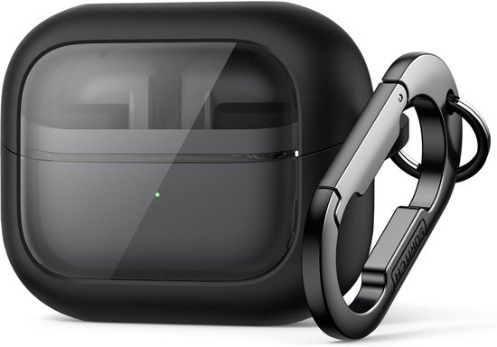 Hoesje compatibel met Samsung Galaxy Buds 3 Pro/Buds 3 FE (2025)/Buds 3 (2024), schokbestendige magnetische vergrendeling beschermhoes met reinigingsset en draadloze oplader en karabijnhaak
