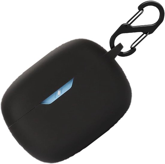 Hoesje voor JBL Wave Beam tas, stootvaste beschermhoes en skin beschermhoes voor JBL Wave Beam met sleutelhanger (zwart)