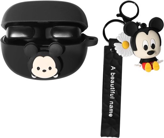 Hoesje voor nieuwe Bose Ultra Open Oordopjes (2024), XMBYGY Siliconen Opladen Leuke Case Shockproof Beschermhoes met Cartoon Doll Anti-Lost Lanyard voor Man Vrouw (MIC)