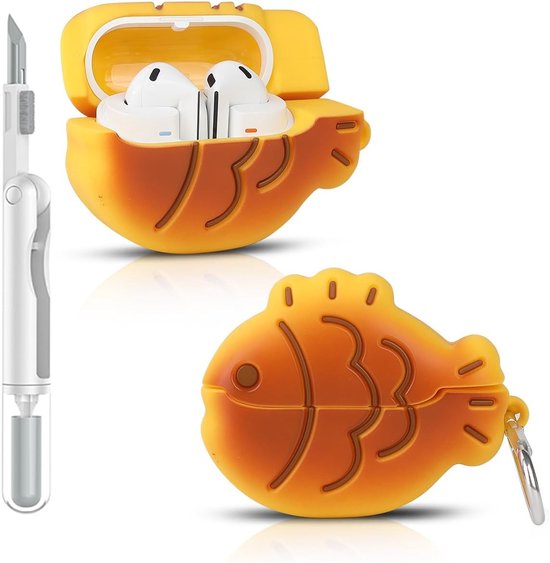 Hoesje voor Samsung Galaxy Buds 3/3 Pro (2024) | voor Galaxy Buds 3 FE oordopjes (2025) | siliconen oplaadbeschermhoes | meerdere stijlen huidontwerp | met reinigingsset en karabijnhaak (XHY, cartoon)