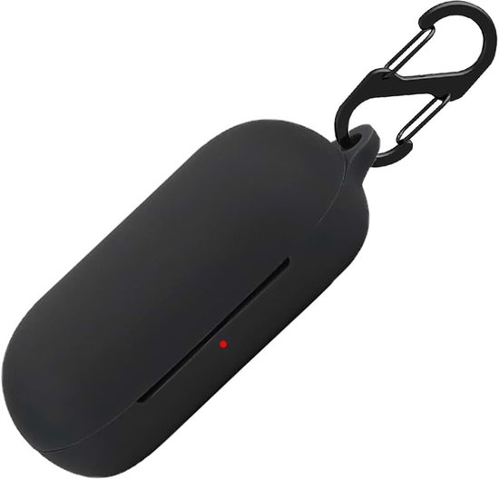 Hoesje voor Sony WF-C700N tas, stootvaste beschermhoes en huid beschermhoes voor Sony WF-C700N met sleutelhanger (zwart)