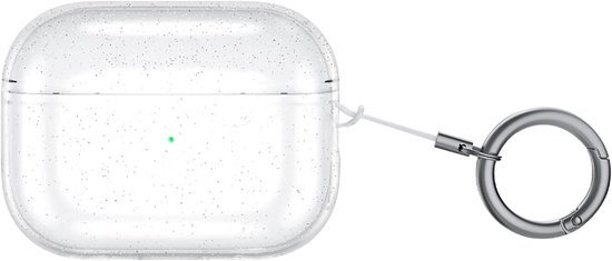 Hoesjes, compatibel met Airpods Pro 3 2025, TPU-beschermhoes, lichtgewicht, schokbestendig, draagbaar, bling transparant