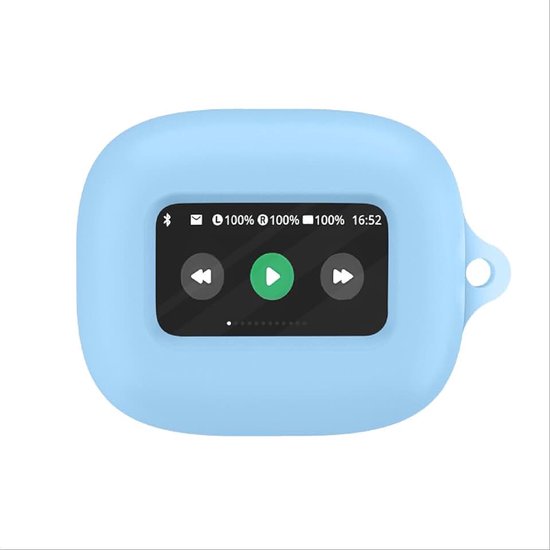 Hoesjes compatibel met JBL Live Beam 3, siliconen hoes, lichtgewicht, schokbestendig, draagbaar - blauw