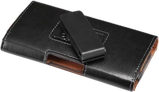 Holster Leather Case Belt Clip Rotary 360º Magnetic Closure voor Meizu Mblu 10 (2021) - Black