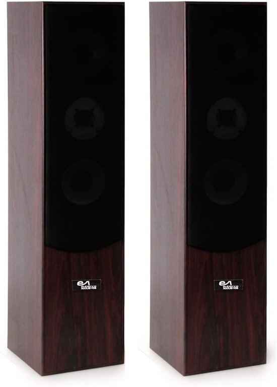 Home Cinema Luidsprekers - Hifi Systeem - Muziek Luisteren - 3-weg Bass Reflex - 865 mm Hoog - Walnoot van Merkloos