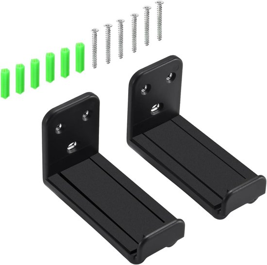 Home Entertainment Soundbar Wall Bracket Adjustable Depth Speaker Mount Holder Sturdy Shelf with Screws van Merkloos