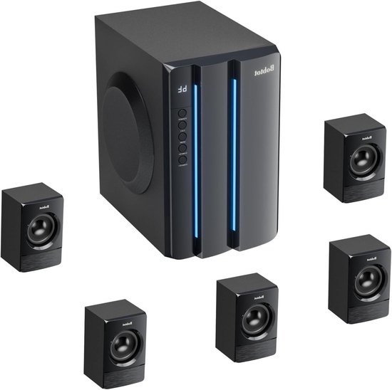 Home Theater Geluidssysteem - Surround Sound Systeem - Film Kijken - 800W Piekvermogen - 5.1 Kanaals - Zwart van Merkloos