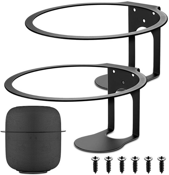 Homepod Houder – Luxe Houder – Muurbeugel – voor een Betere Geluidservaring – Speaker Stand - Zwart