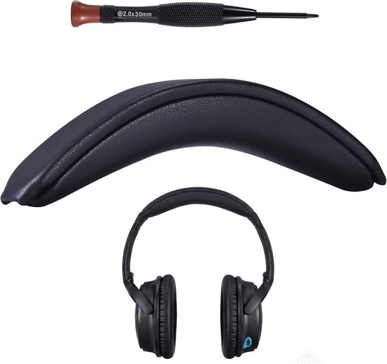 Hoofdband Cover voor Bose QuietComfort 25 (QC25) hoofdtelefoon, zacht oorkussen hoofdband wrap deel voor dagelijks luisteren - zwart