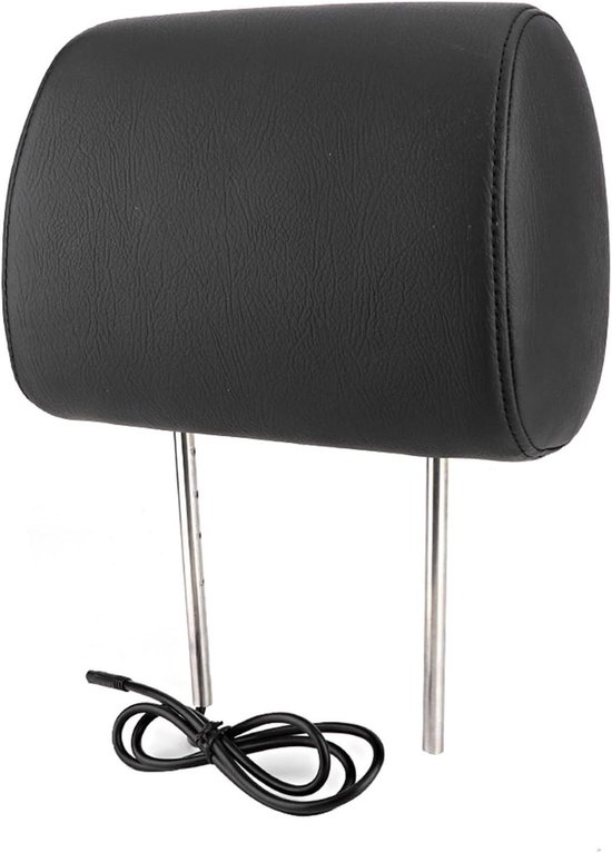 Hoofdsteun Monitor - Auto Scherm - Reis Vermaak - Dubbelkanaals Infrarood - 7 Inch - Zwart