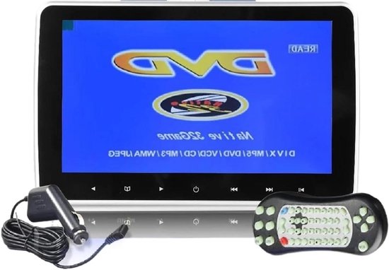 Hoofdsteun Monitor - Auto Scherm - Reizen met kinderen - Aanraakgevoelig scherm - 10.1 inch - Zwart
