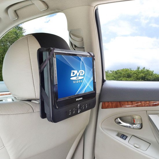 Hoofdsteunhouder voor 10 inch draagbare DVD-speler met draaibare monitor