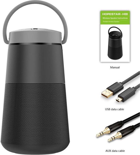 HOPESTAR H33 Grijs draagbare draadloze Bluetooth-luidspreker FM-zender Powerbank van Hopestar