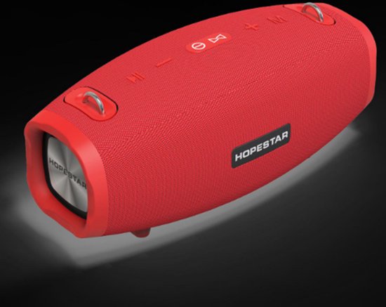 Hopestar H41 Rood Luidspreker Draagbare Draadloze Luidspreker 3D Geluid Draagbare Waterdichte Subwoofer Luidspreker van Hopestar