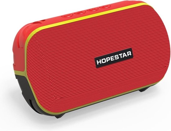 Hopestar T6 Mini Rood  - luidspreker Draagbare draadloze luidspreker Draagbare waterdichte luidspreker Soundbar van Hopestar