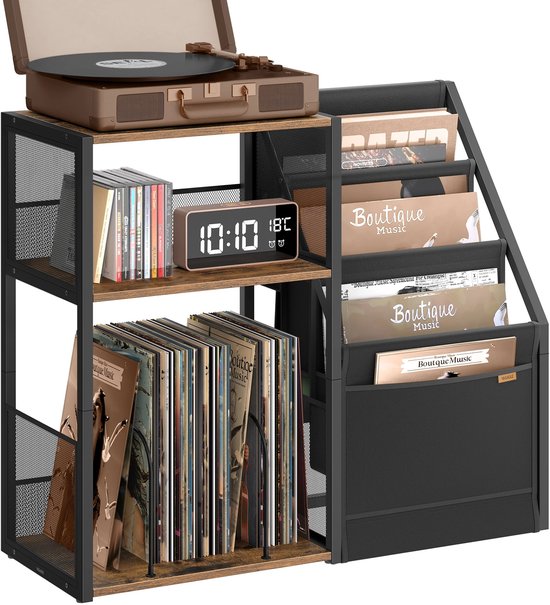House of Balance LP Speler Meubel - Platenspeler meubel - Platenspelerkast - LP Kast - Vinylkast - LP opbergkast - 30×81×69 cm