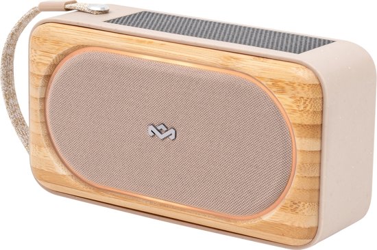 House of Marley Roots Solar bluetooth speaker - Draadloze compacte speaker - Ingebouwde Flesopener - Solar Powerbank - Waterproof - 19 uur Batterijduur - Gemaakt van Duurzame Materialen - Cream van House of Marley