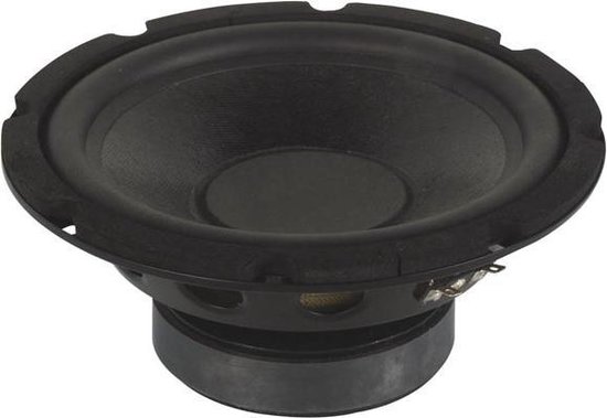 HQ-Power Luidspreker, subwoofer, 10", vermogen 350 W/175 W RMS, impedantie 8 Ω, zwart