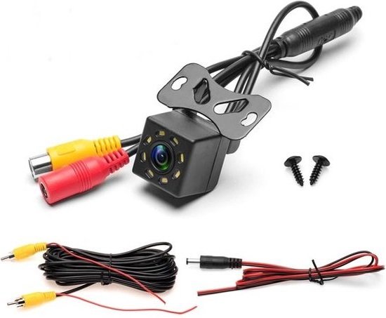 iBello HD Achteruitrijcamera Universeel, night vision met 8 LEDs. Parkeer Camera van Ibello