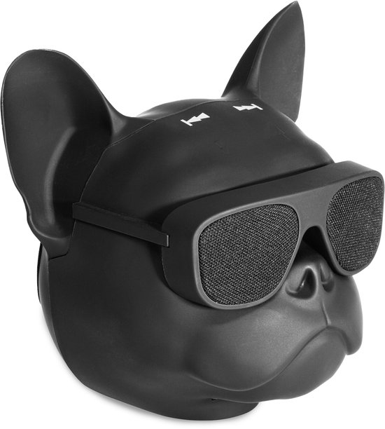 Ibiza - DOG-SOUND - Draagbare Bluetooth-luidspreker in bulldog-design - TWS, MicroSD, AUX, handsfree-set van Merkloos
