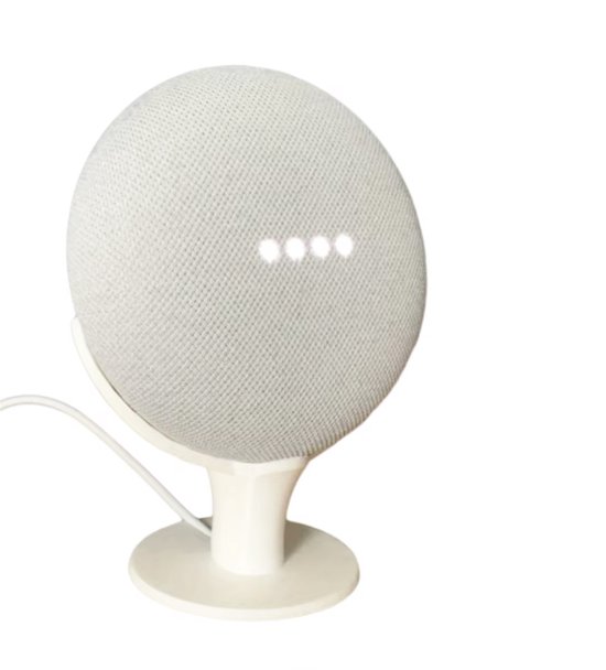 Ibley Home - Standaard voor Google Home/Nest Mini - Wit - Kabelhouder