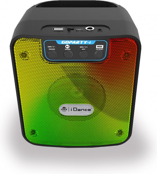 Idance Audio Goparty-1 bluetooth speaker met discoverlichting van iDance Audio