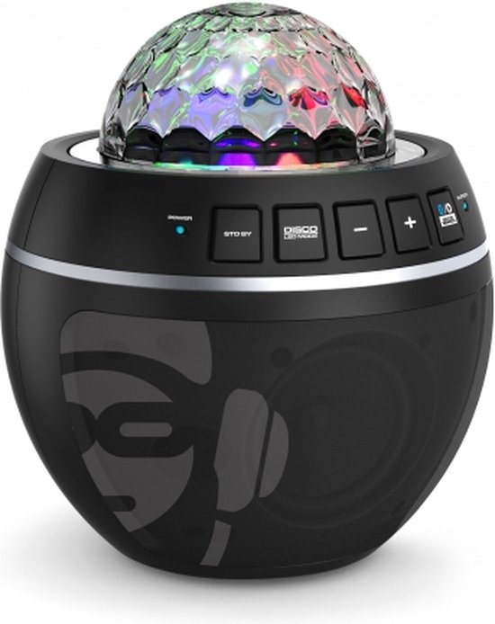 iDance BB10 Party Ball - Bluetooth draagbare luidspreker met discobol - incl. 1 microfoon van iDance