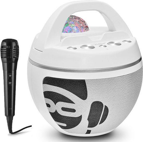 iDance BB10WH Bluetooth Party Box met Disco LED-verlichting - Wit van iDance