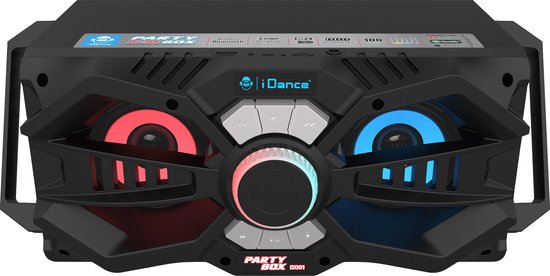iDance DJ301 Party Speaker – Portable Bluetooth Speaker met Disco LED-Verlichting – 100 Watt vermogen – USB en AUX Aansluiting van iDance