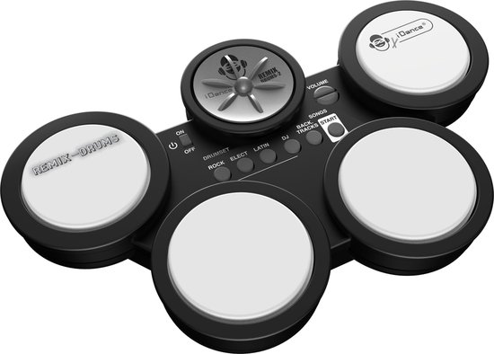 iDance Remix Drums 2 - Elektrisch Bongo's Drumstel - Drumset - Drumstel voor Kinderen - Compacte Drumkit voor Beginners en Kinderen van Merkloos