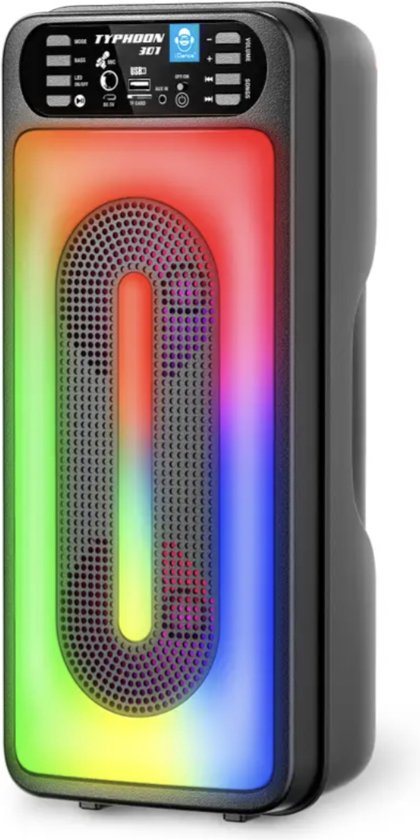iDance Typhoon 301 - Bluetooth Speaker Partybox met Verlichting - luidsprekers boxen van iDance