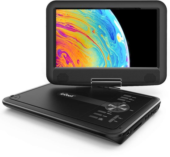ieGeek Draagbare DVD Speler Auto - 11.5 Inch - 9,5 Inch Oogbeschermend Scherm - USB - Draaibaar Scherm - voor Kinderen en in de Auto - IK-902