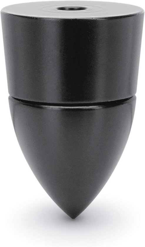 In hoogte verstelbare Sub-Watt-absorber set van 4 voor luidsprekers en hifi-apparatuur - schroefmontage, zwart