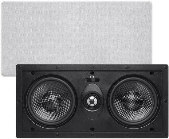 Inbouw Center Speaker - Home Theater - Films Kijken - Carbon Fiber Drivers - 5.25 Inch - Off-White