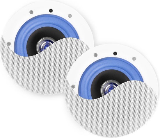 Inbouw speaker (set van 2) - Power Dynamics ESCS5 plafond speaker low profile - 40W - 5.25 inch van Power Dynamics