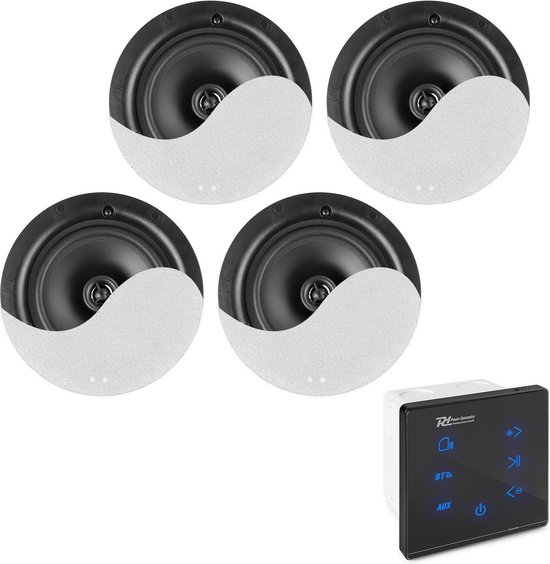 Inbouw versterker met 4 plafondspeakers - Power Dynamics Powerline A100BSet van Power Dynamics