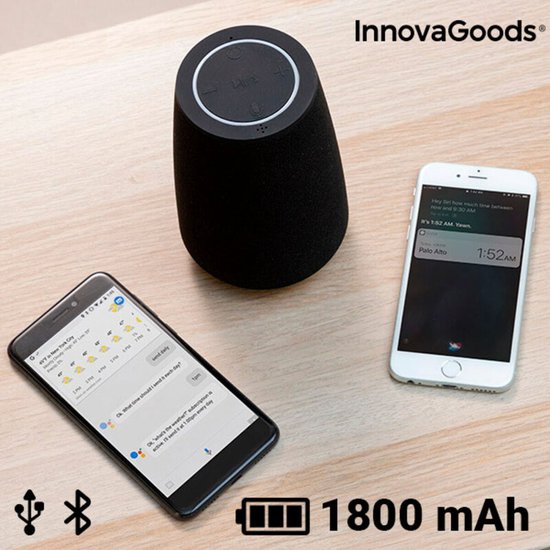 InnovaGoods VASS Intelligent Bluetooth Speaker Voice Assistant van InnovaGoods