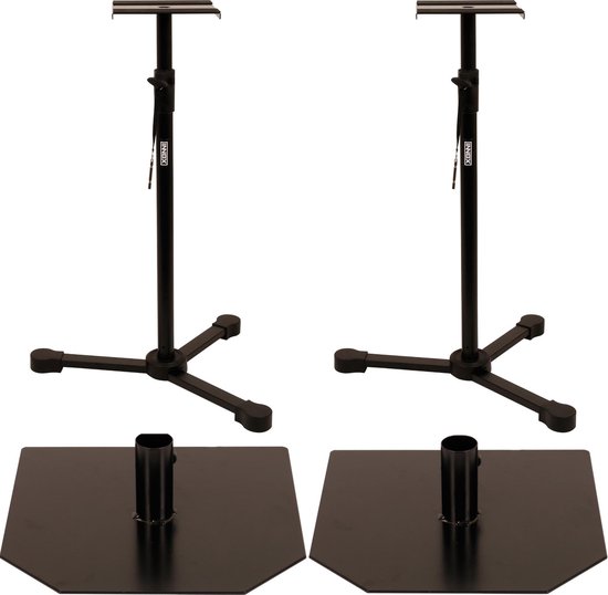 Innox IVA MON-05 + IVA MON-06 monitorstatieven plus adapterplaat van Merkloos