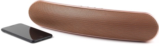 Intempo Curved Bluetooth Metallic Speaker (kleur: roségoud) van Intempo