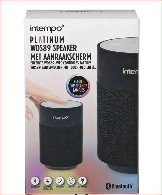INTEMPO PLATINUM WDS89 SPEAKER MET AANRAAKSCHERM