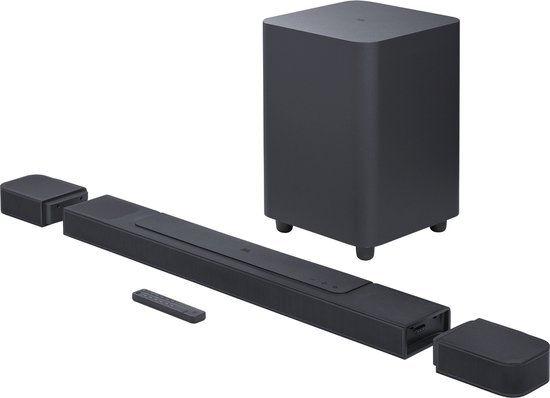 JBL Bar 1000 Pro - Soundbar met Draadloze Subwoofer geschikt voor TV - Zwart van JBL