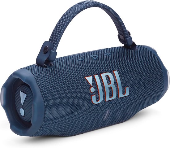 JBL Charge 6 - Draadloze Bluetooth Speaker met Afneembare Draagriem - Portable Muziek Box - 28 uur - Waterdicht - IP68 - Blauw