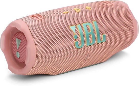JBL Charge 6 - Draadloze Bluetooth Speaker met Afneembare Draagriem - Portable Muziek Box - 28 uur - Waterdicht - IP68 - Roze