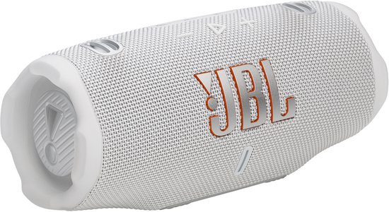 JBL Charge 6 - Draadloze Bluetooth Speaker met Afneembare Draagriem - Portable Muziek Box - 28 uur - Waterdicht - IP68 - Wit