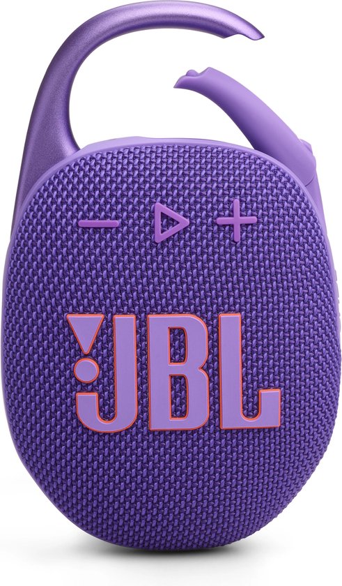 JBL Clip 5 - Draagbare Bluetooth Mini Speaker - Met Haak om te hangen - Draadloos Muziek Box - 12 uur - Waterbestendig - IP67 - Paars
