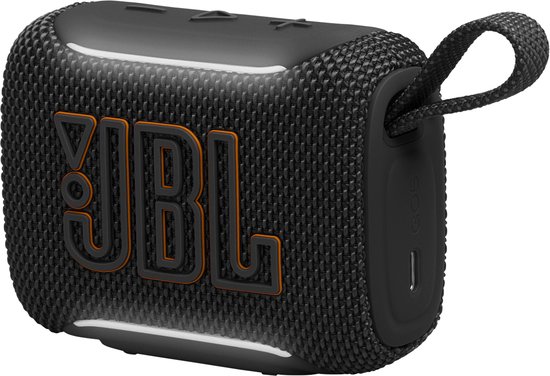 JBL Go 5 - Draadloze Bluetooth Mini Speaker – Voor Onderweg en Thuis – Sfeerverlichting - Draadloos Muziek Box – Boxje - 10 uur - IP68 - Waterdicht - Zwart van Merkloos