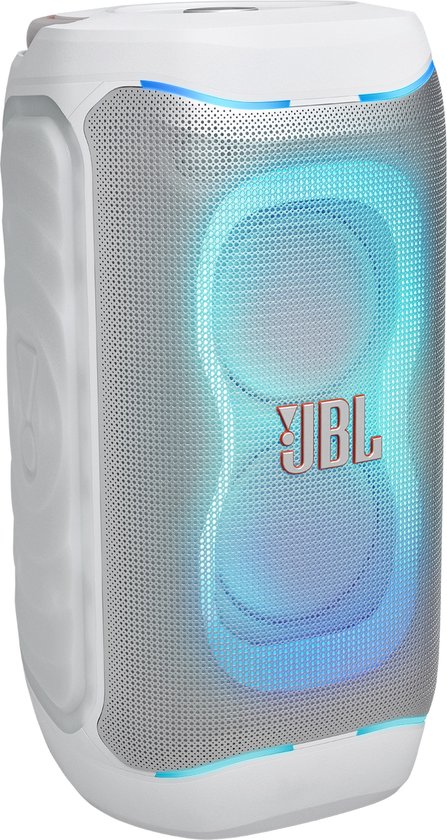 JBL PartyBox 130 - NIEUW - Draadloze Bluetooth Party Speaker - Opvouwbare Handgreep - Spatwaterdicht - LED verlichting - 15 uur - Wit van JBL