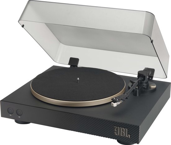 JBL Spinner - Bluetooth Platenspeler - Draaitafel voor Vinyl LP - Met Phono Voorversterker - 33/45 RPM - Aluminium Design - Goud