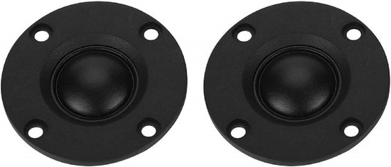 JeiibrZui - 20 Mm Tweeter - 2 Stuks - 30 W 6 Ohm - Zijde Koepel Voor Volledig Bereik Audio En Hifi Luidspreker Systemen van Merkloos