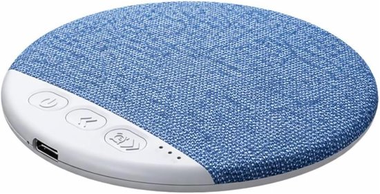 JeiibrZui Slaap Speaker Kussen - Draagbare Bluetooth Luidspreker Met Timer - Witte Ruis Voor Diepe Slaap - Compact Ontwerp - Zwart van Merkloos